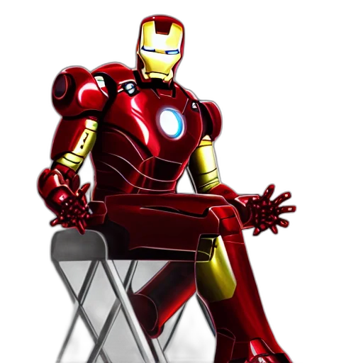 robot, 3d render, concept art, comic book art transparent PNG cut-out