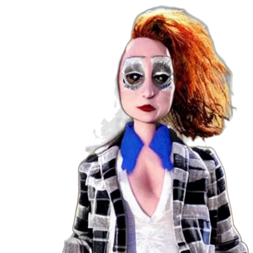 jacket, face, mask, hair transparent PNG cut-out
