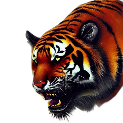 animal, photorealistic, oil painting, 3d render transparent PNG cut-out