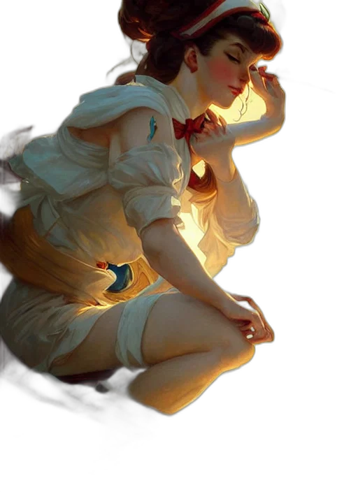 dress, staff, mask, crown transparent PNG cut-out