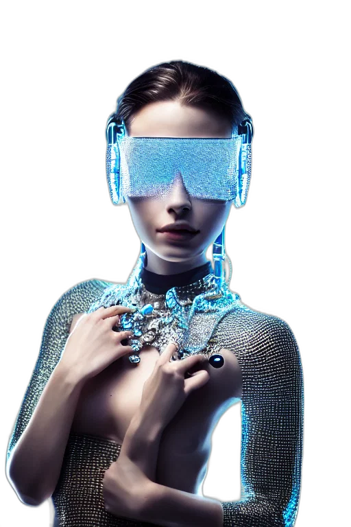 robot, mask, jewelry, face transparent PNG cut-out
