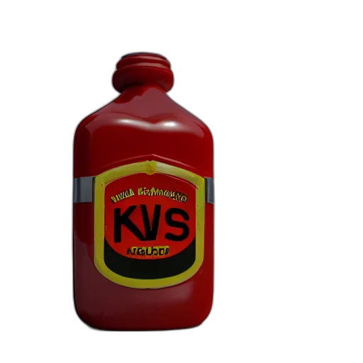 bottle, food, 3d render, photorealistic transparent PNG cut-out