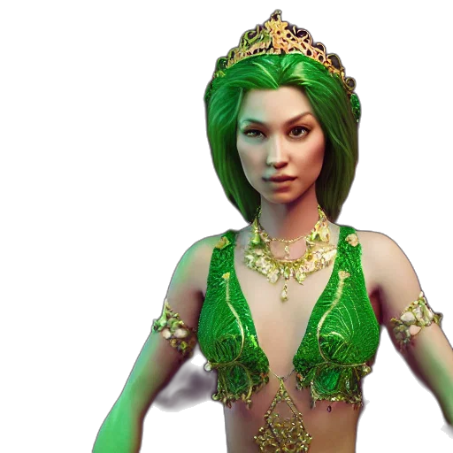 crown, jewelry, 3d render, fantasy art transparent PNG cut-out