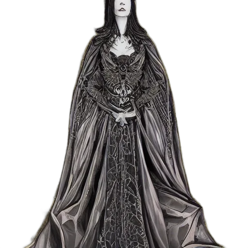 dress, jewelry, crown, fantasy art transparent PNG cut-out