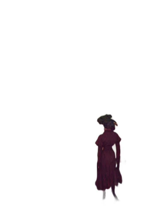 dress, hat, staff, crown transparent PNG cut-out