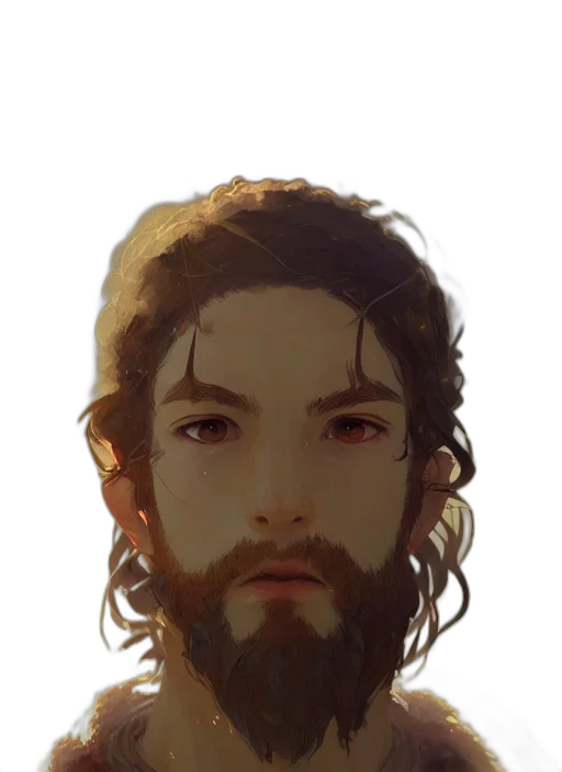 face, mask, hair, creature transparent PNG cut-out
