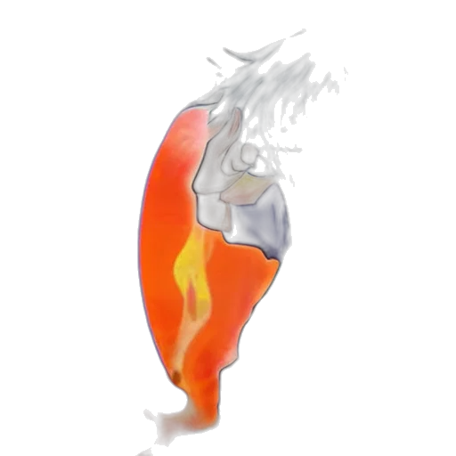 hair, mask, dragon, staff transparent PNG cut-out