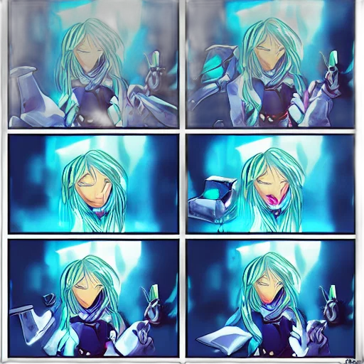 robot, sword, anime, concept art transparent PNG cut-out