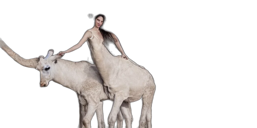 animal, dress, concept art, 3d render transparent PNG cut-out