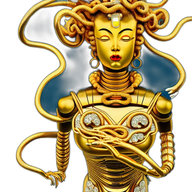 jewelry, staff, robot, crown transparent PNG cut-out