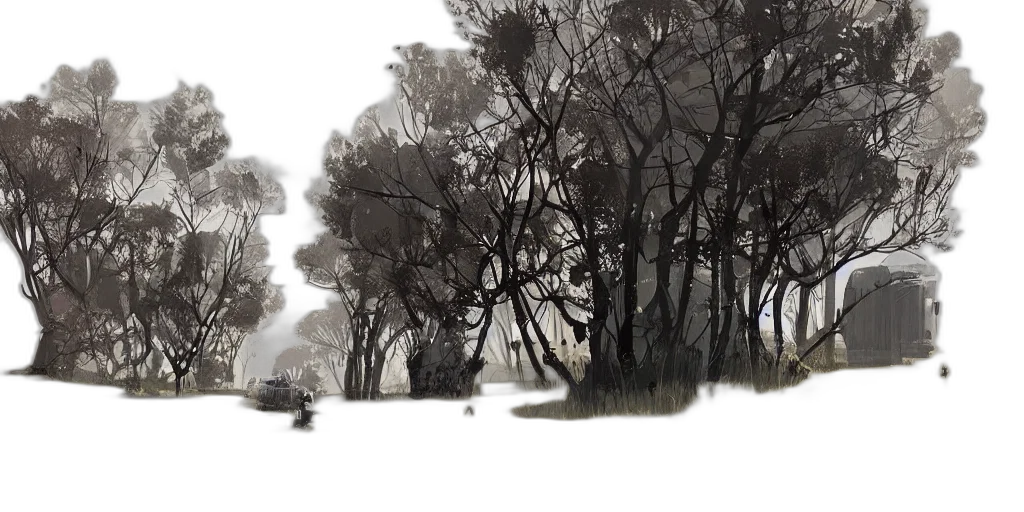 tree, concept art, photorealistic, fantasy art transparent PNG cut-out
