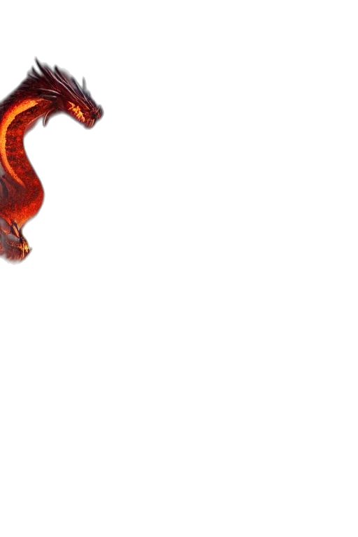 dragon, animal, staff, creature transparent PNG cut-out