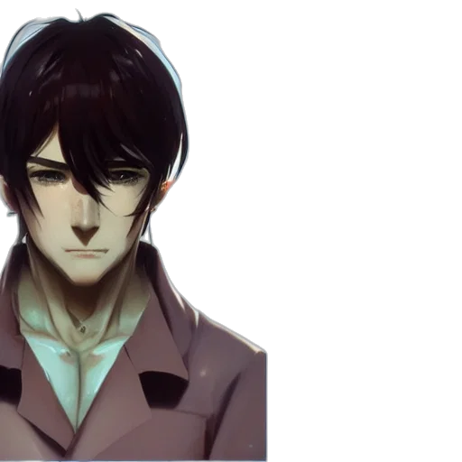 face, mask, jacket, anime transparent PNG cut-out