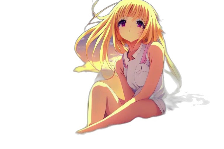 dress, flower, staff, dragon transparent PNG cut-out