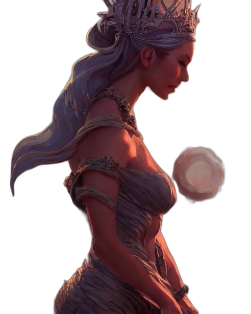 dress, dragon, crown, jewelry transparent PNG cut-out