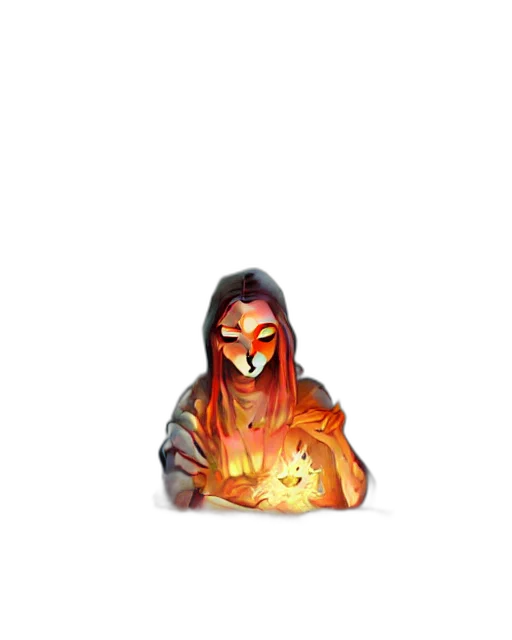 mask, creature, face, staff transparent PNG cut-out