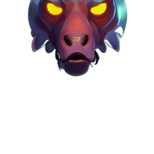 mask, face, dragon, creature transparent PNG cut-out
