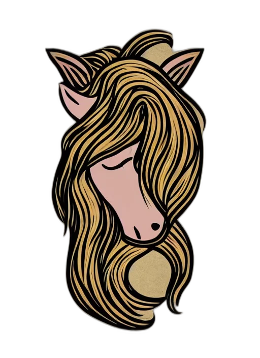 animal, hair, cartoon, fantasy art transparent PNG cut-out