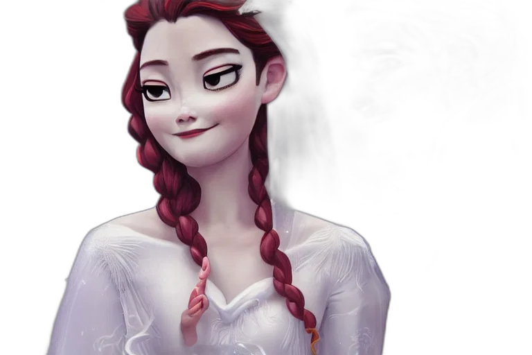 dress, fantasy art, concept art, 3d render transparent PNG cut-out