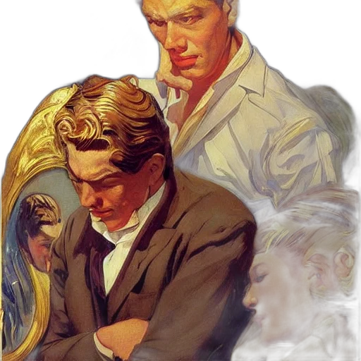 comic book art, concept art, oil painting, photorealistic transparent PNG cut-out