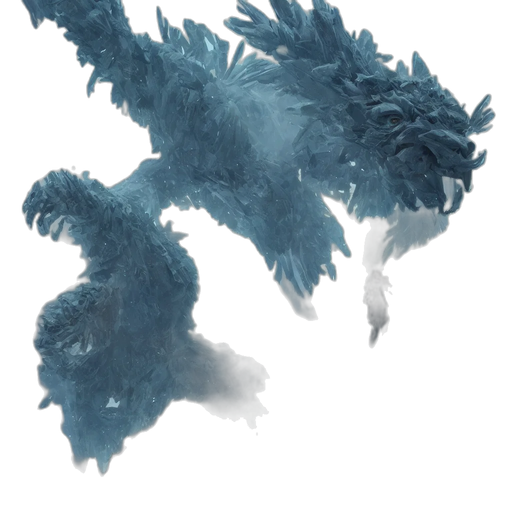 dragon, creature, hair, animal transparent PNG cut-out