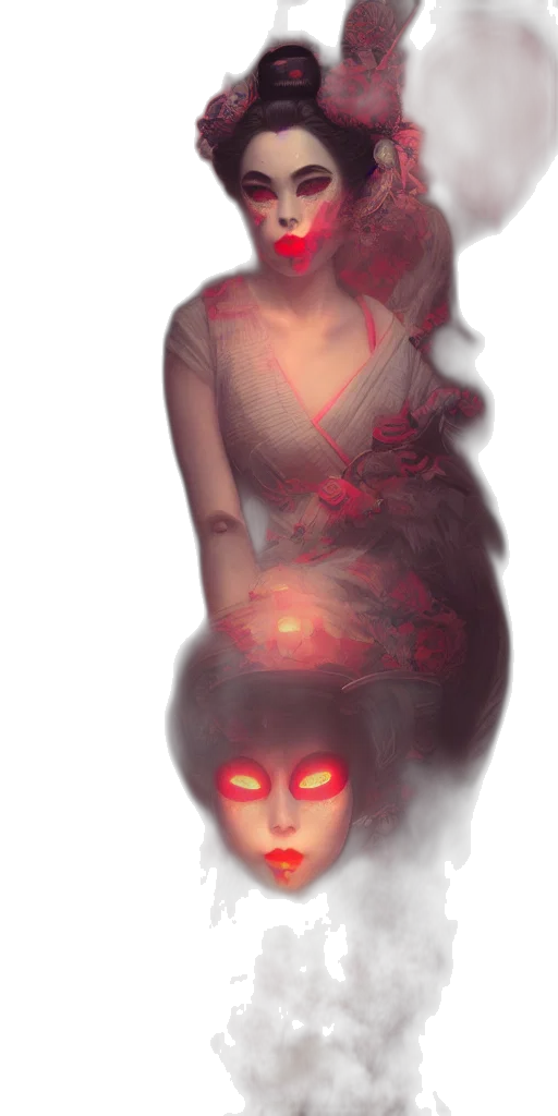 dress, mask, face, creature transparent PNG cut-out