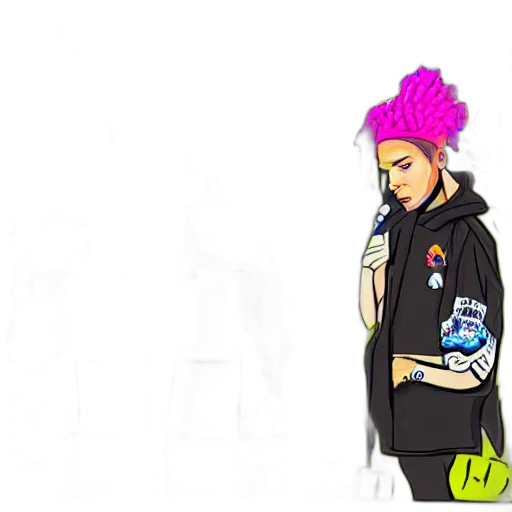 jacket, hat, staff, concept art transparent PNG cut-out