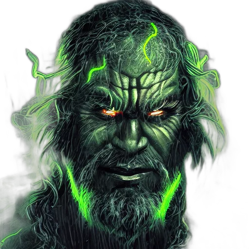 face, creature, mask, fantasy art transparent PNG cut-out