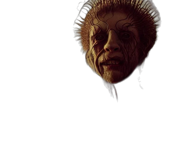 creature, mask, face, hair transparent PNG cut-out