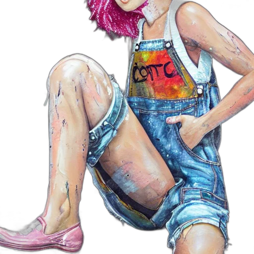 dress, watercolor, concept art, comic book art transparent PNG cut-out
