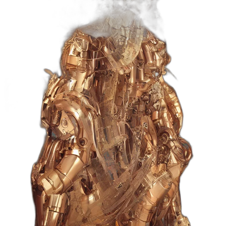robot, jacket, mask, dress transparent PNG cut-out