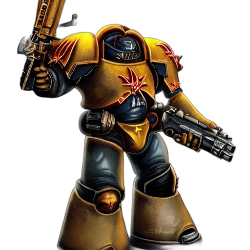 robot, weapon, concept art, 3d render transparent PNG cut-out