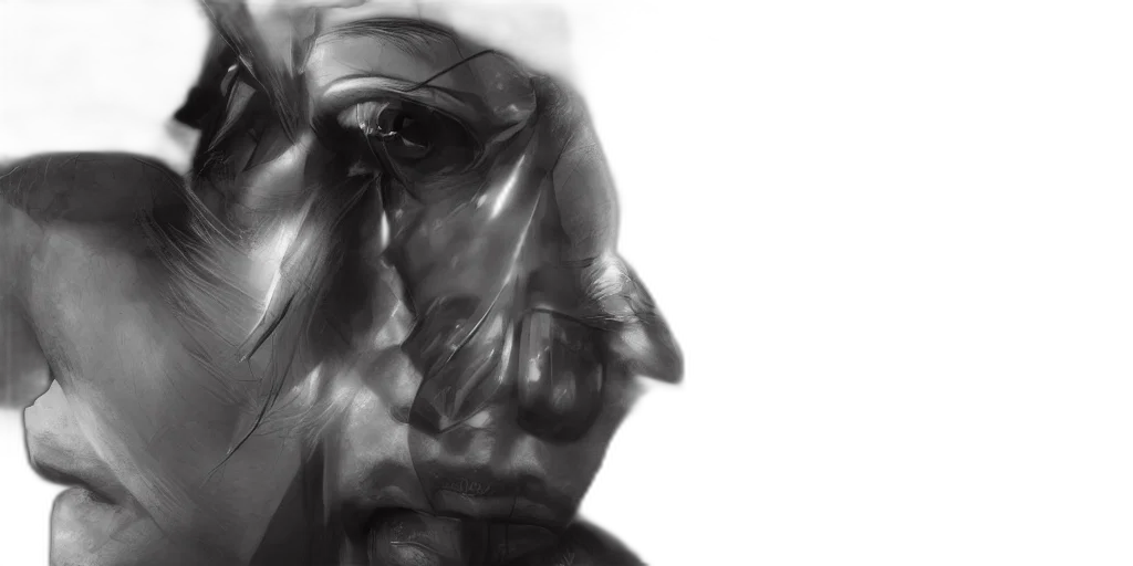 face, mask, robot, creature transparent PNG cut-out