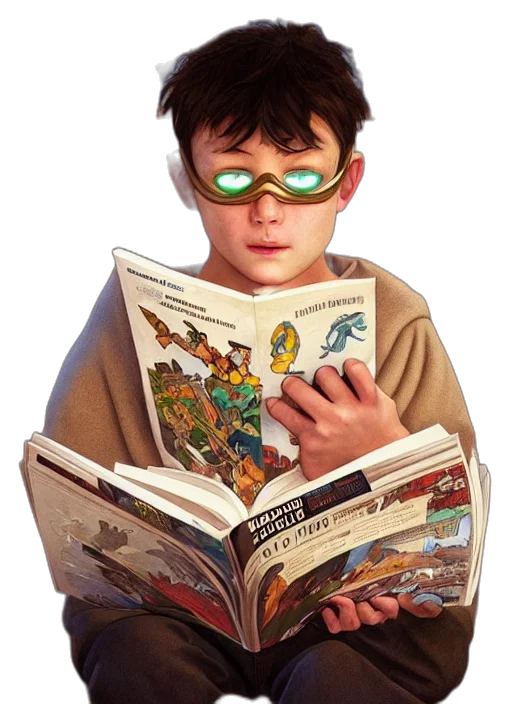 mask, dragon, comic book art, 3d render transparent PNG cut-out