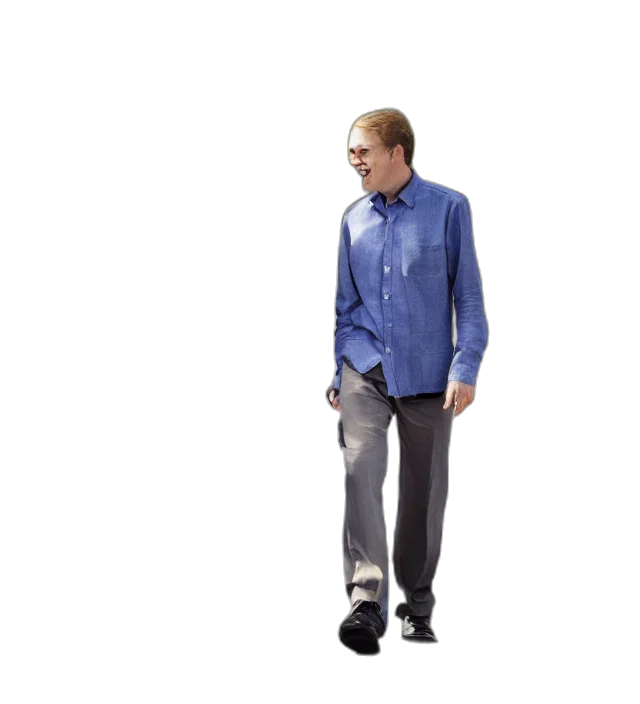 jacket, staff, robot, 3d render transparent PNG cut-out