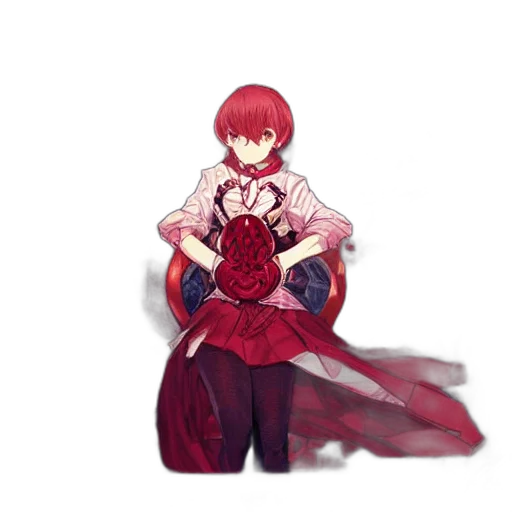 dress, flower, crown, weapon transparent PNG cut-out