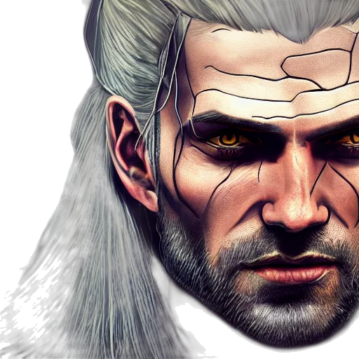 face, fantasy art, comic book art, concept art transparent PNG cut-out