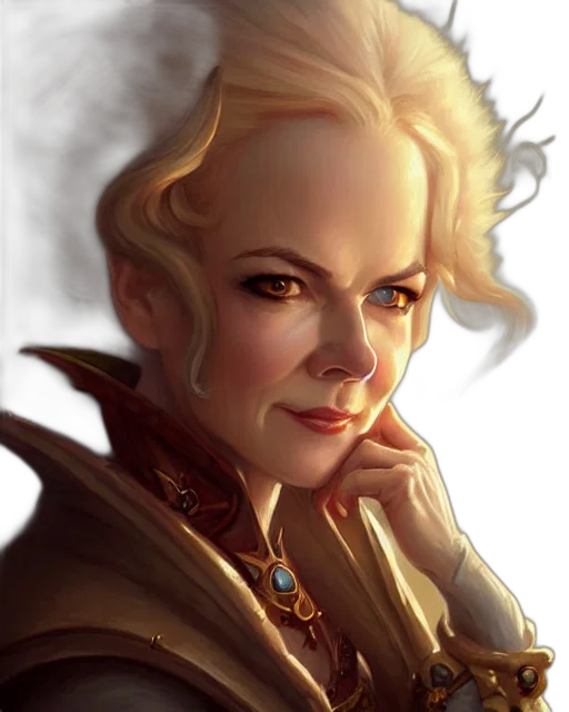 face, staff, dragon, fantasy art transparent PNG cut-out
