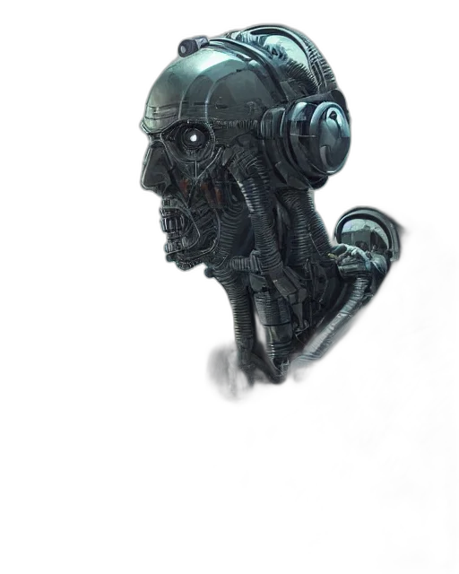 robot, mask, creature, face transparent PNG cut-out