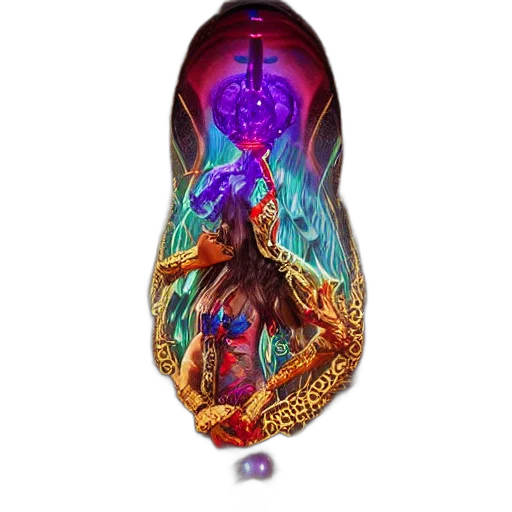 dress, jewelry, dragon, fantasy art transparent PNG cut-out