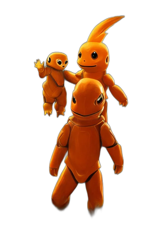 robot, creature, animal, 3d render transparent PNG cut-out