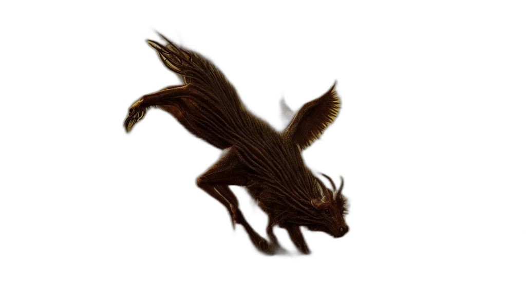 dragon, animal, creature, hair transparent PNG cut-out