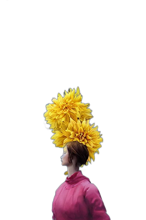 flower, crown, hat, staff transparent PNG cut-out