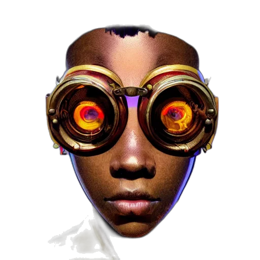 mask, face, robot, staff transparent PNG cut-out