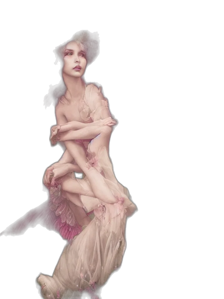 dress, concept art, fantasy art, photorealistic transparent PNG cut-out