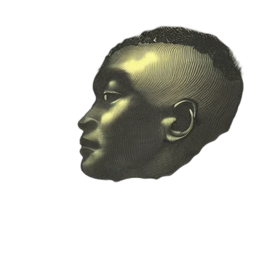 face, mask, crown, hair transparent PNG cut-out