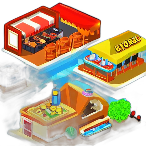 food, furniture, concept art, 3d render transparent PNG cut-out