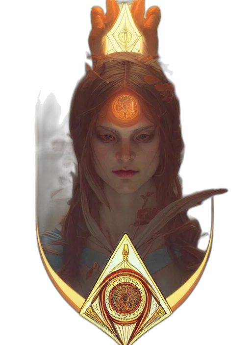 crown, face, staff, sword transparent PNG cut-out