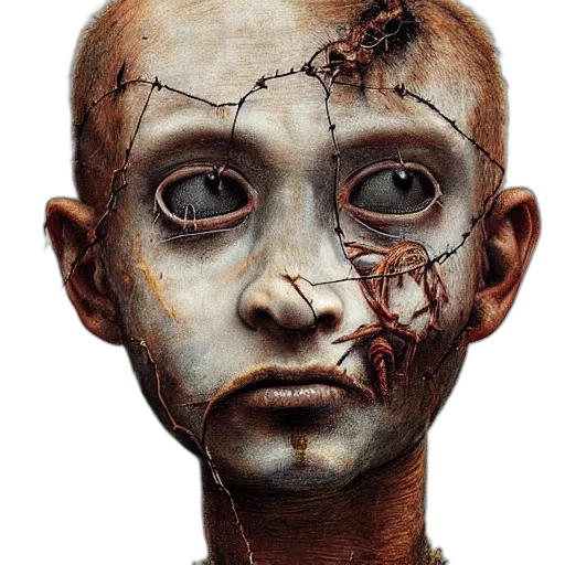 mask, face, robot, creature transparent PNG cut-out