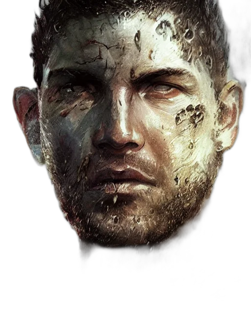 face, mask, weapon, creature transparent PNG cut-out